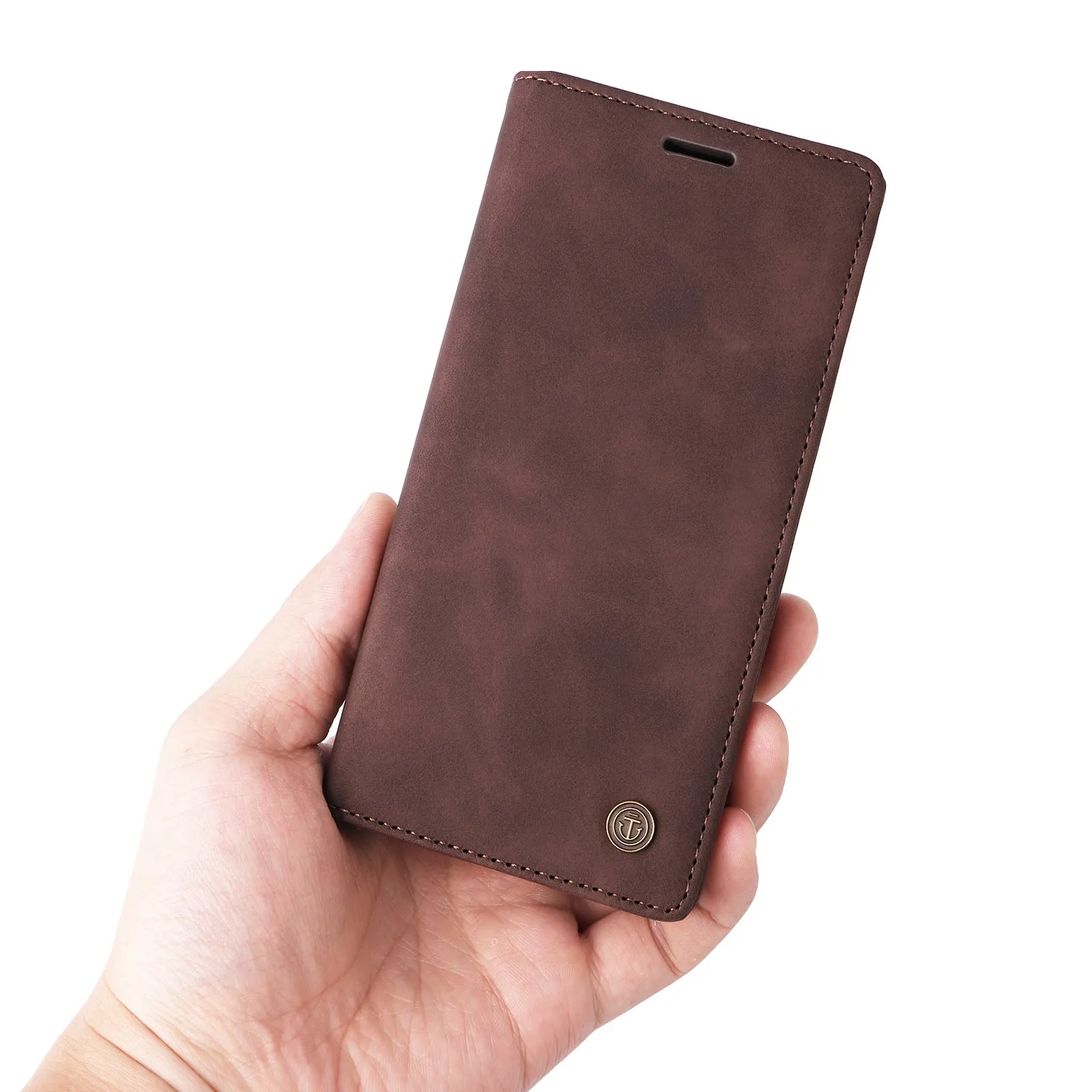 006 Series For Samsung Galaxy S23 Ultra Leather Case Phone Wallet Cover with Sucker Closure