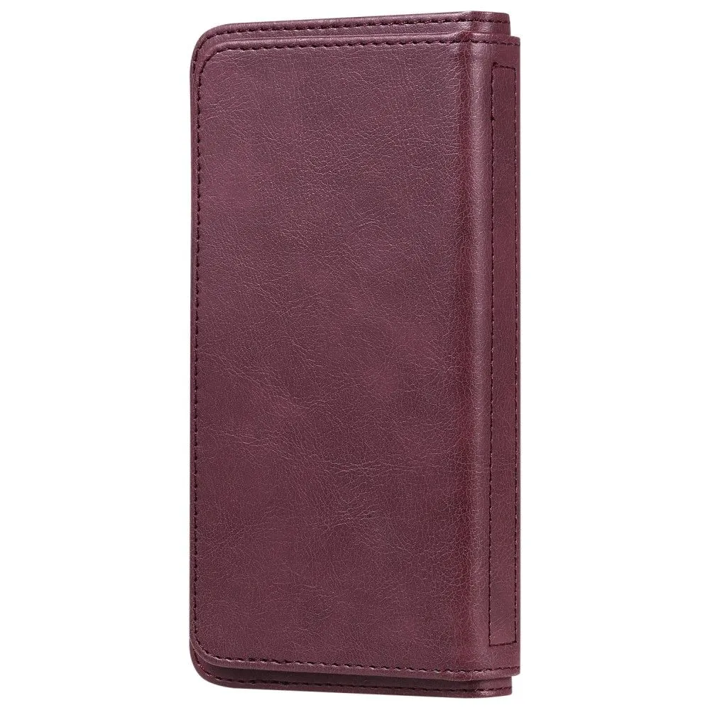 10-slot wallet case for Nokia X10 / X20 - Wine Red