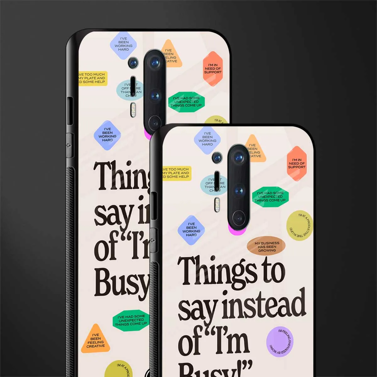 10 Things To Say Phone Case for OnePlus 8 Pro | Glass Case