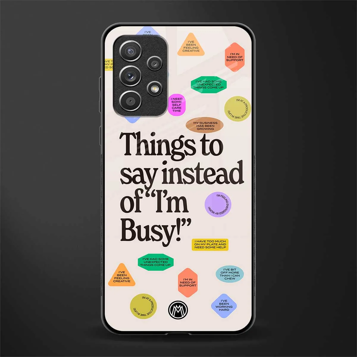 10 Things To Say Phone Case for Samsung Galaxy A72 | Glass Case