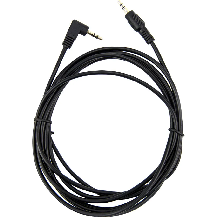 10Ft Slim 3.5Mm To Right Angle,Sterio Audio Cable Black