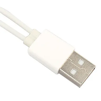 2 in 1 30 Pin and Apple 8 Pin Male to USB Sync and Charge Cable (18CM,White) for iPhone 6 iPhone 6 Plus