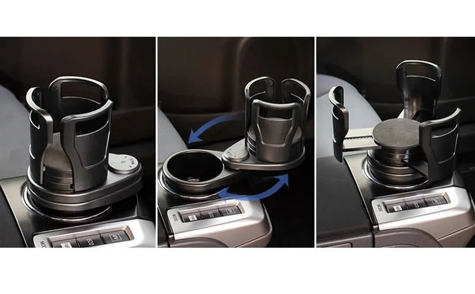 2 in 1 Rotating Car Cup Holder Expander