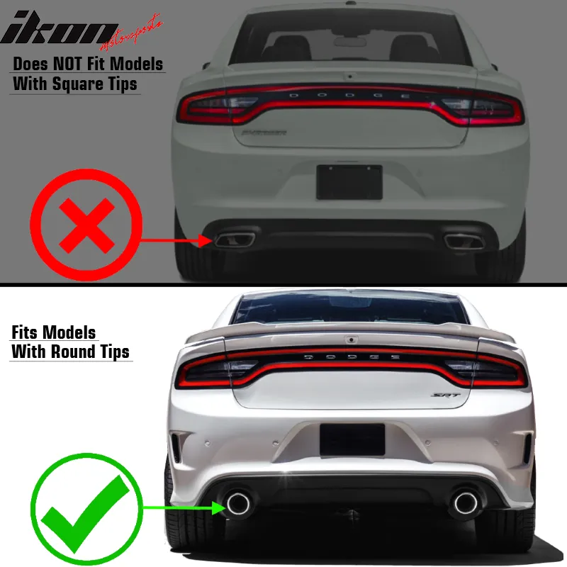 2015-2023 Dodge Charger OE Rear Diffuser w Reflective Tape