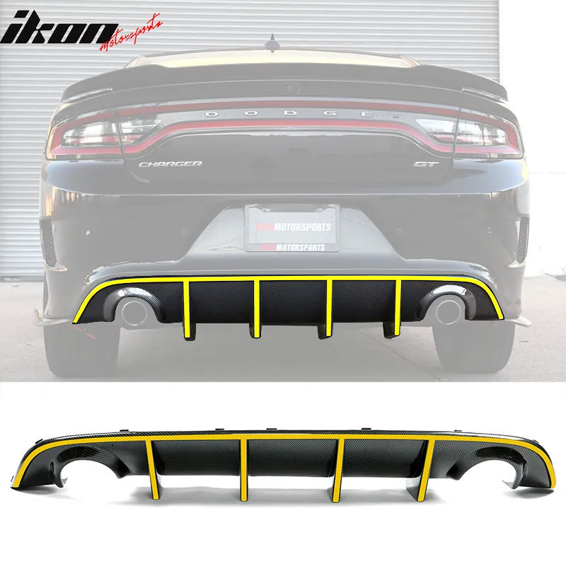 2015-2023 Dodge Charger OE Rear Diffuser w Reflective Tape