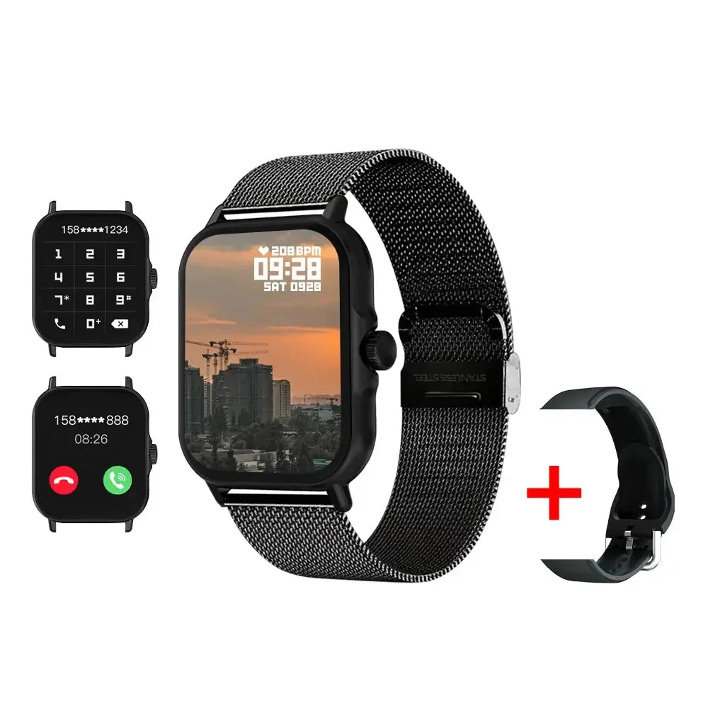 2024 Smart Watch H6 1.73' Full Touch Screen Sports Fitness Watch Bluetooth Call Health Monitoring Men Women Smart Watch Gift