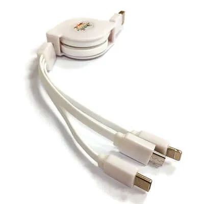 3 in 1 Retractable Charging Cable