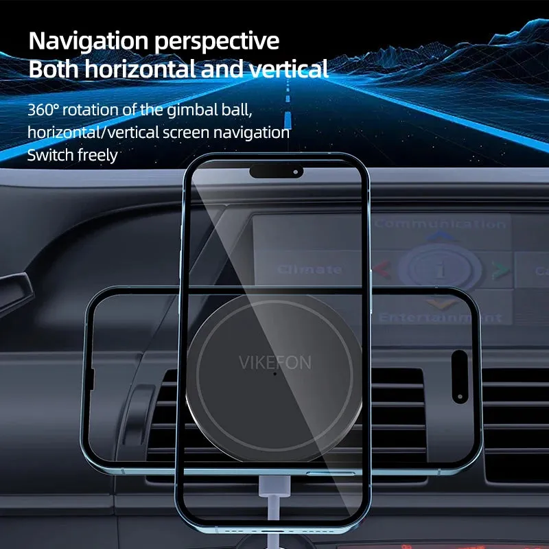 30W Magnetic Car Wireless Charger macsafe for iPhone 12 13 14 15 pro max mini Air Vent Car Phone Holder Stand Fast Car Charging|car vent phone holder