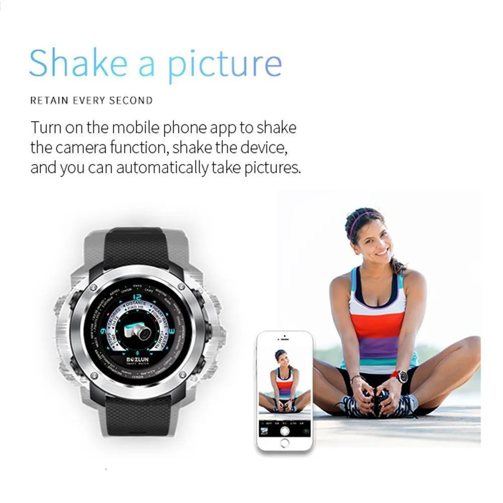 3D Digital Smart Watch Heart Rate Calories Remote For Android & iPhone