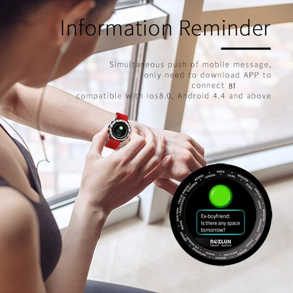 3D Digital Smart Watch Heart Rate Calories Remote For Android & iPhone