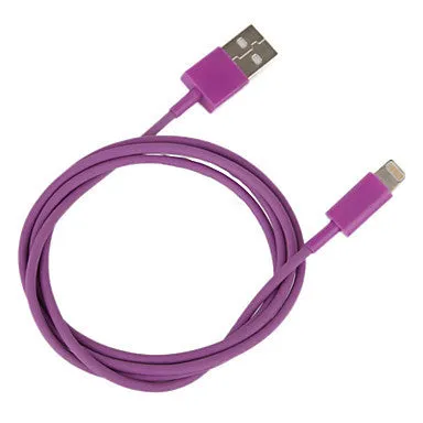 8 Pin Colorful Charge and Data Flat Cable for iPhone 6 iPhone 6 Plus iPhone 5, iPad Mini,iPad4,iPod(100cm-Length)