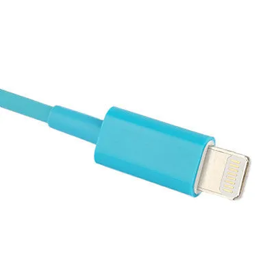 8 Pin Colorful Charge and Data Flat Cable for iPhone 6 iPhone 6 Plus iPhone 5, iPad Mini,iPad4,iPod(100cm-Length)