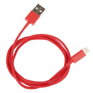 8 Pin Colorful Charge and Data Flat Cable for iPhone 6 iPhone 6 Plus iPhone 5, iPad Mini,iPad4,iPod(100cm-Length)