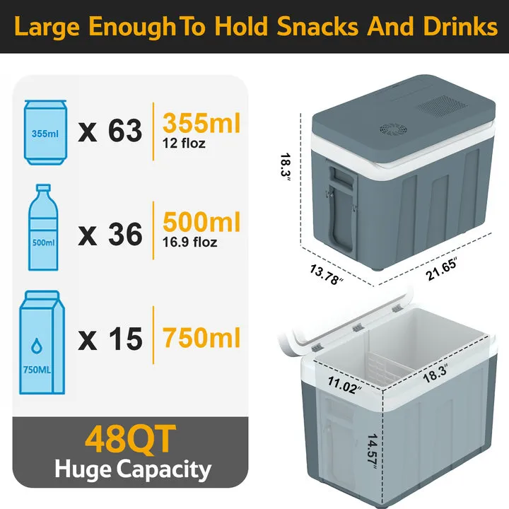 Advwin 45L Portable Car Fridge for Camping