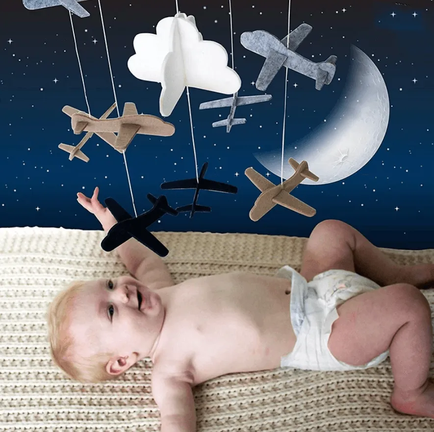 Airplane and Cloud Mobile/ Nursery Decoration