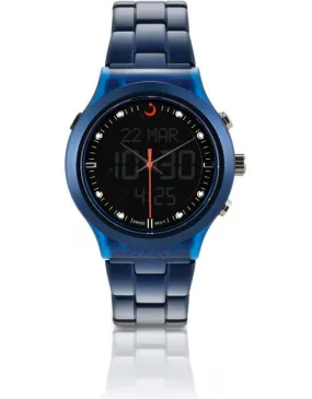 Alfajr WB-20 Analog-Digital Watch Blue Aluminum Strap