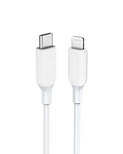 Anker USB C to Lightning Cable (3 ft), Powerline III MFi Certified Fast Charging Lightning Cable for iPhone 11 Pro 11 Pro Max X XS XR Max 8 Airpods Pro, Supports Power Delivery (White)