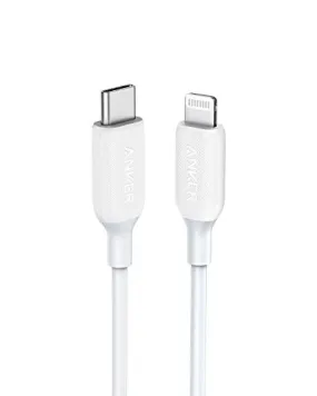 Anker USB C to Lightning Cable (3 ft), Powerline III MFi Certified Fast Charging Lightning Cable for iPhone 11 Pro 11 Pro Max X XS XR Max 8 Airpods Pro, Supports Power Delivery (White)