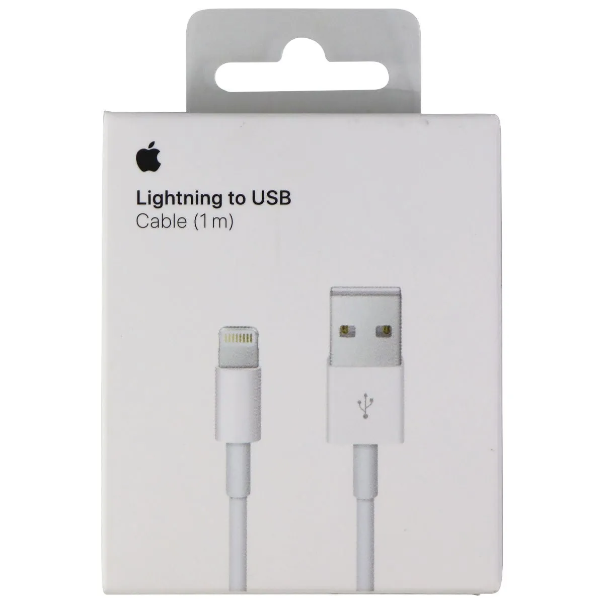 Apple (3.3-ft/1m) Lightning 8-Pin to USB Cable - White (A1480)