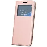 Apple iPhone 7 Clear View Wallet Case - Rose Gold/Pink