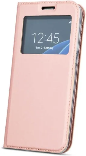 Apple iPhone 7 Clear View Wallet Case - Rose Gold/Pink