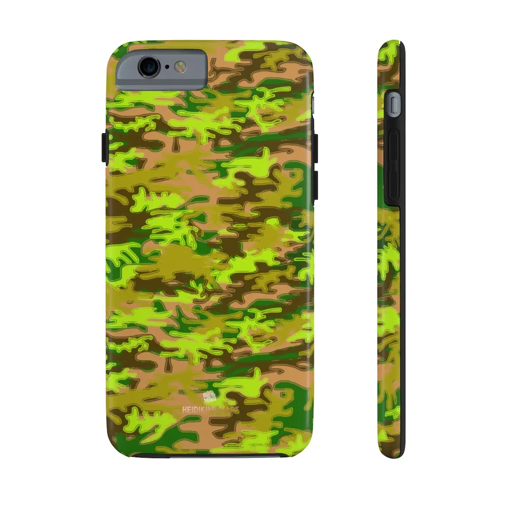 Army Green Camo iPhone Case, Camouflage Case Mate Tough Samsung Galaxy Phone Cases