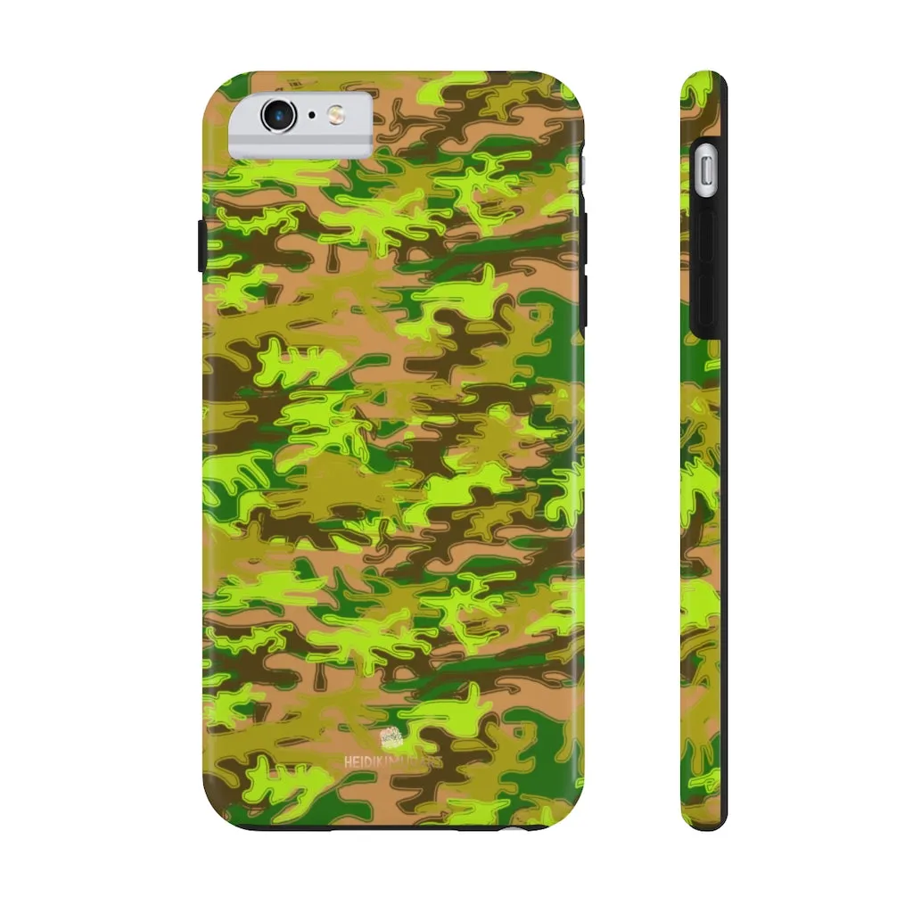 Army Green Camo iPhone Case, Camouflage Case Mate Tough Samsung Galaxy Phone Cases