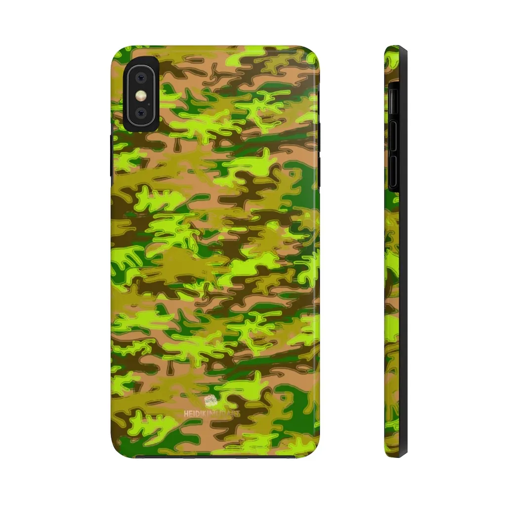 Army Green Camo iPhone Case, Camouflage Case Mate Tough Samsung Galaxy Phone Cases