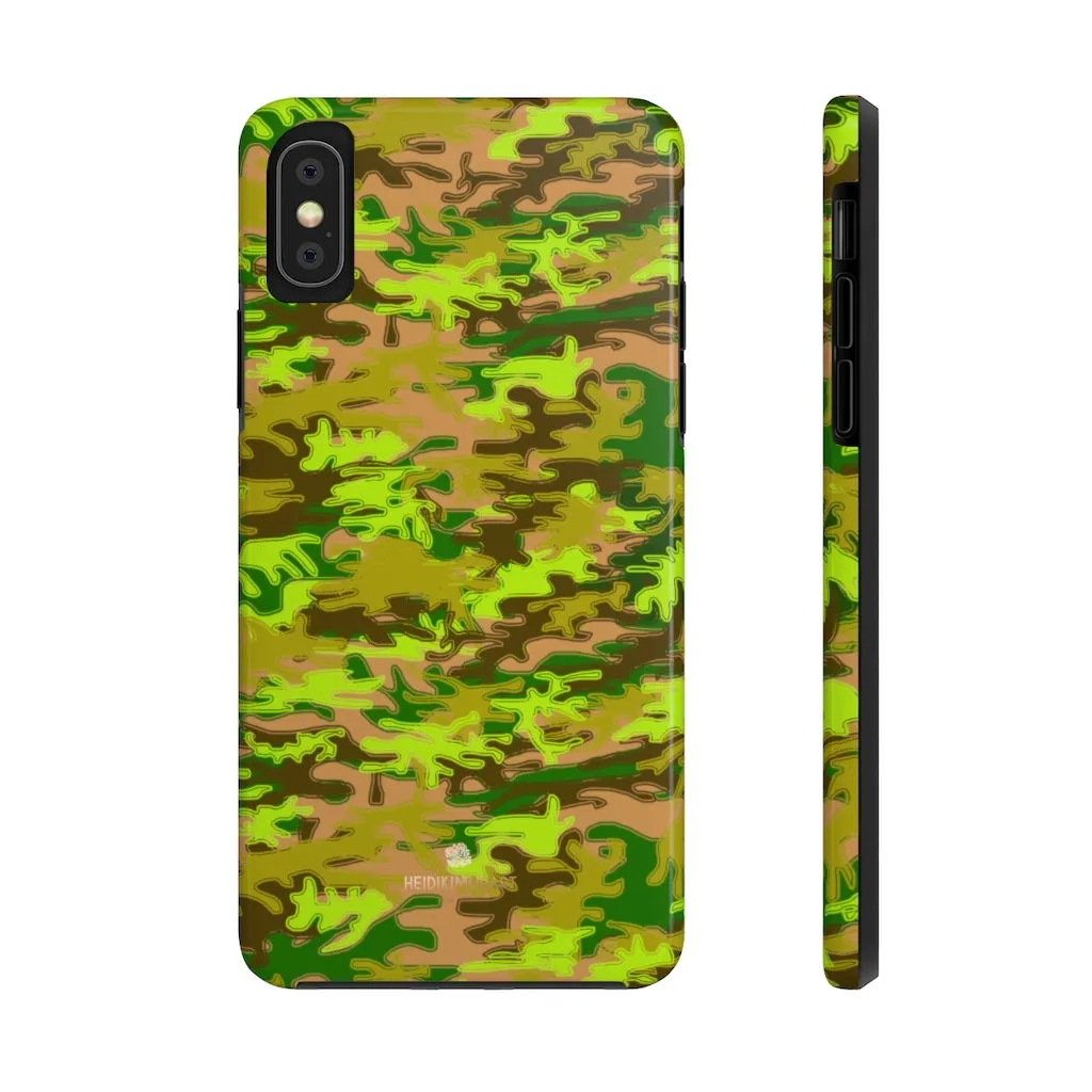 Army Green Camo iPhone Case, Camouflage Case Mate Tough Samsung Galaxy Phone Cases