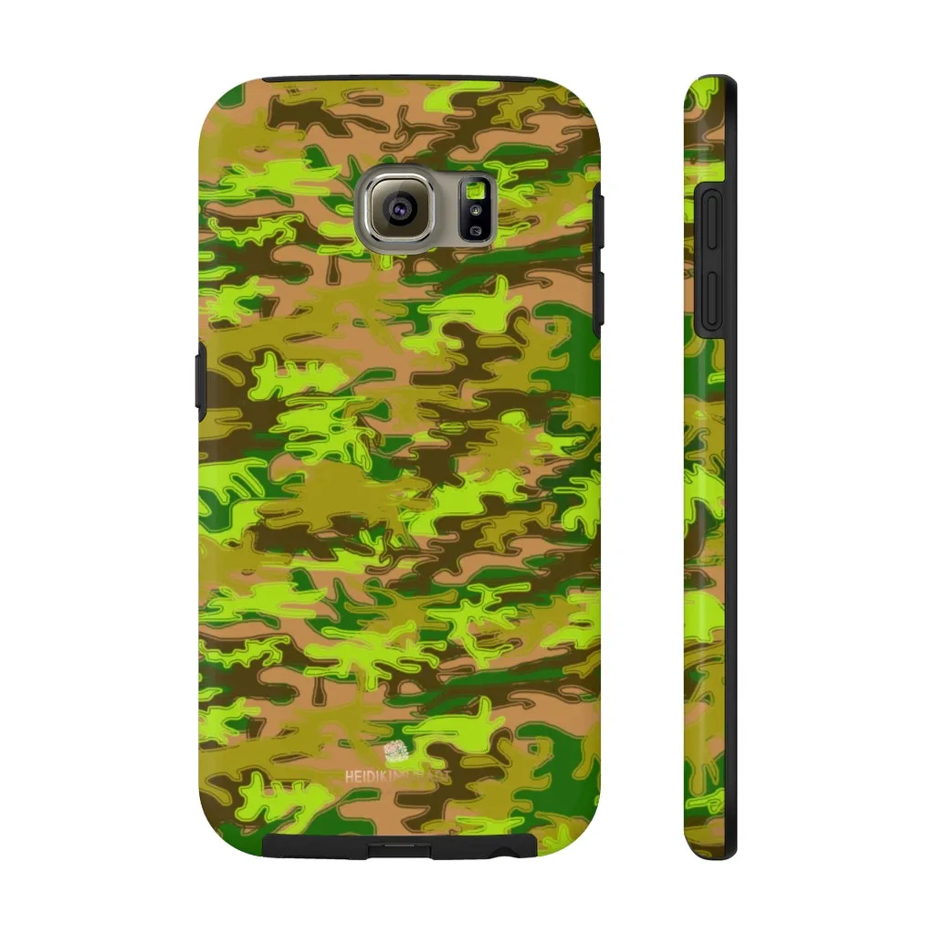 Army Green Camo iPhone Case, Camouflage Case Mate Tough Samsung Galaxy Phone Cases