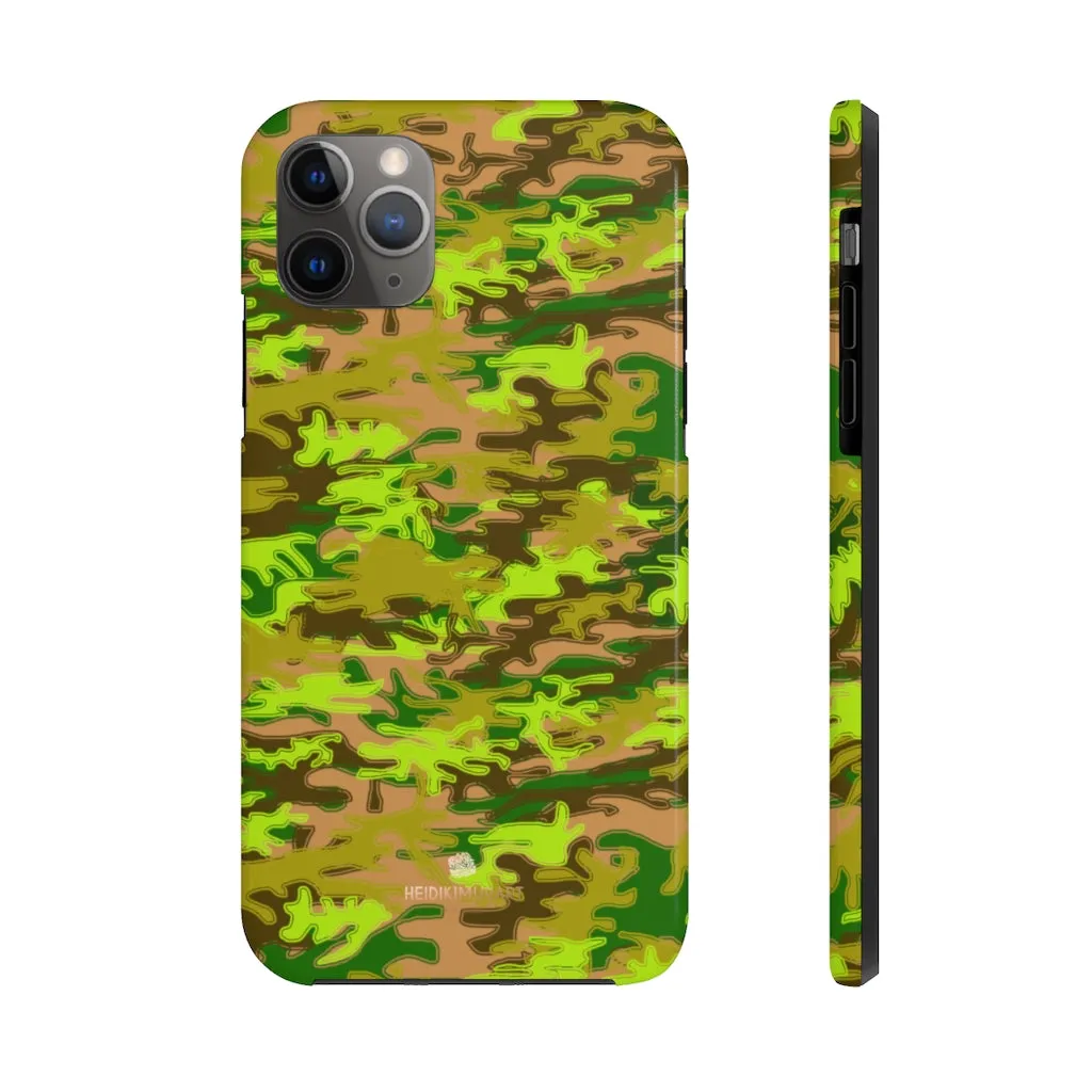 Army Green Camo iPhone Case, Camouflage Case Mate Tough Samsung Galaxy Phone Cases