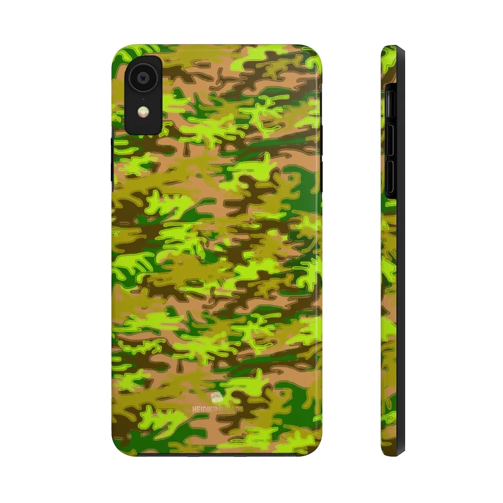 Army Green Camo iPhone Case, Camouflage Case Mate Tough Samsung Galaxy Phone Cases