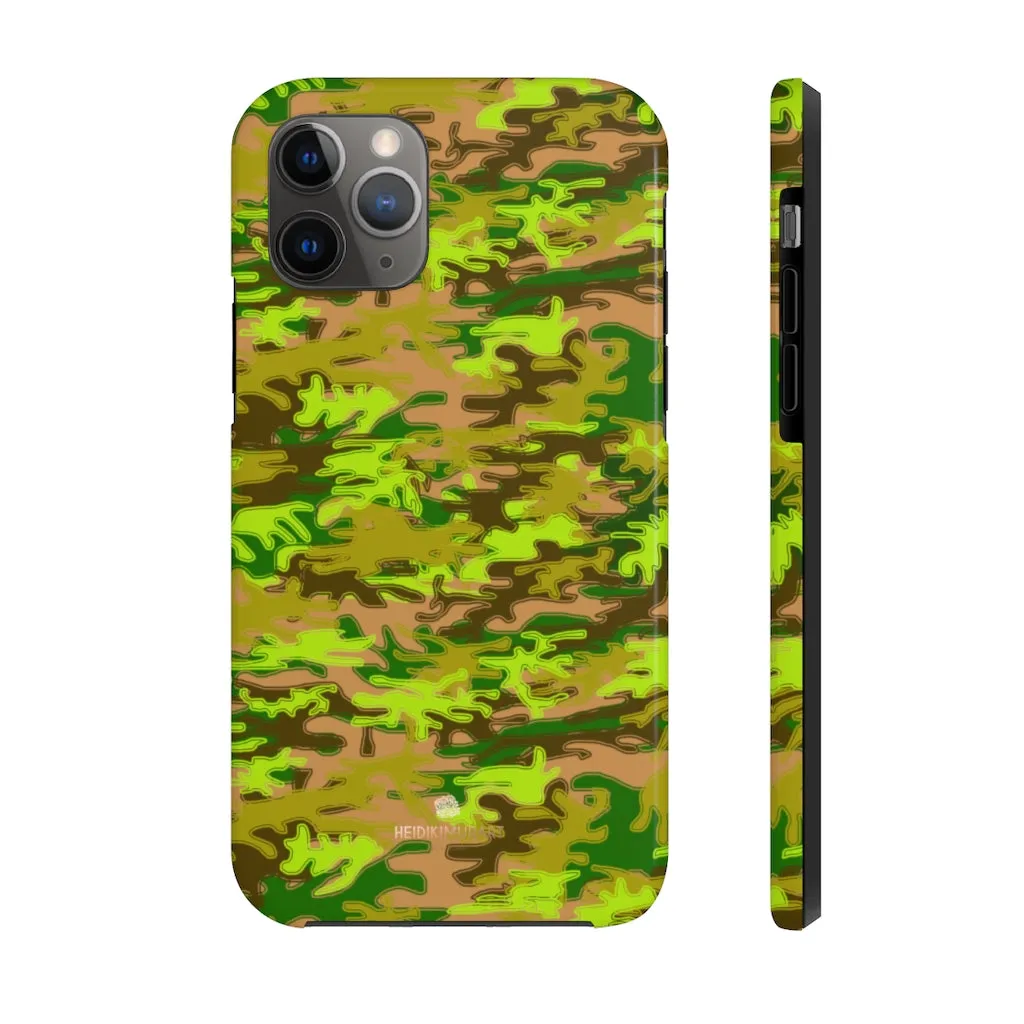 Army Green Camo iPhone Case, Camouflage Case Mate Tough Samsung Galaxy Phone Cases