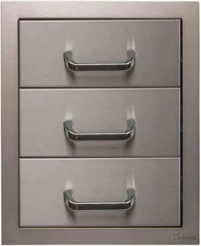 Artisan 17'' Stainless Steel Triple Access Drawers