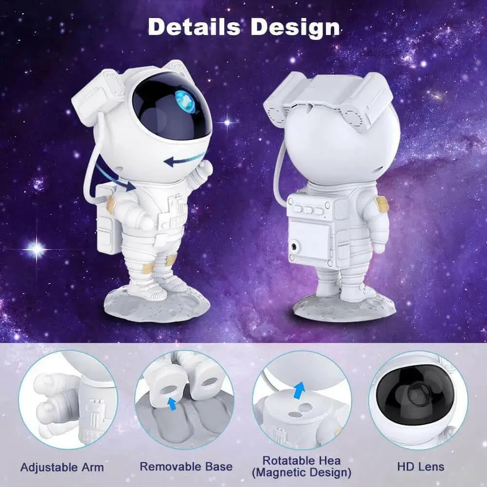 Astronaut Galaxy Projector with Timer and Remote Bluetooth Speaker