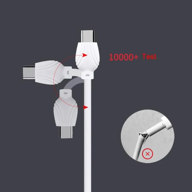 Awei CL-62 1m Dual USB-C Charging & Data Cable - 2.5A Fast Charge with Aluminum Alloy Connector