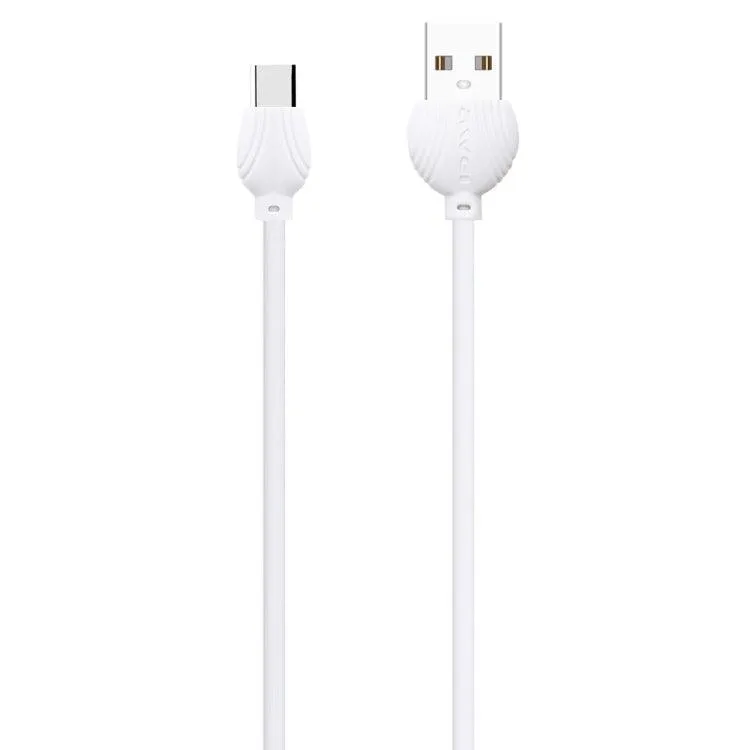 Awei CL-62 1m Dual USB-C Charging & Data Cable - 2.5A Fast Charge with Aluminum Alloy Connector