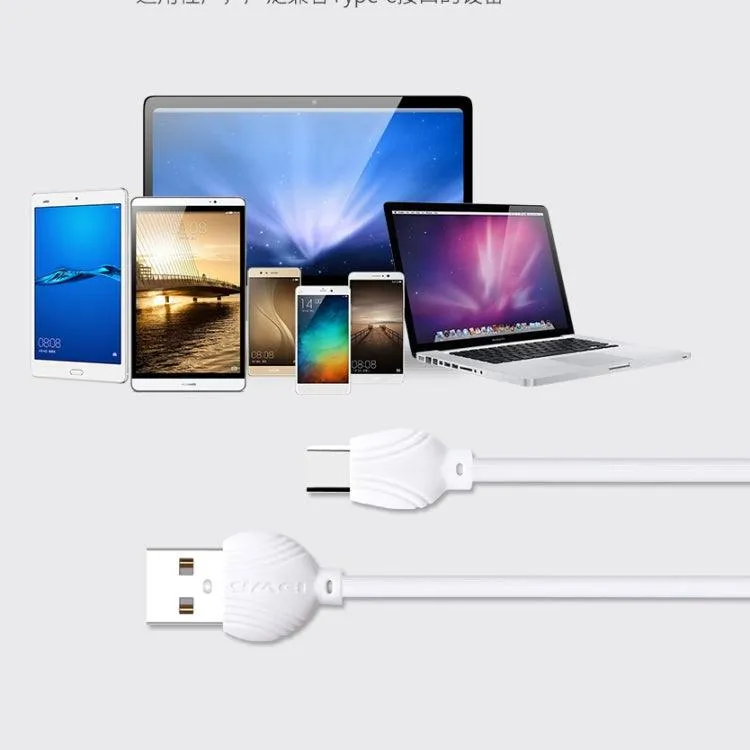 Awei CL-62 1m Dual USB-C Charging & Data Cable - 2.5A Fast Charge with Aluminum Alloy Connector