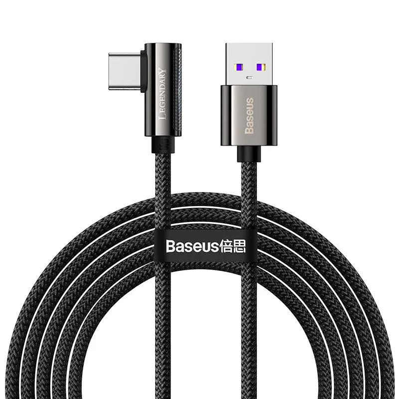 Baseus Legend Series Elbow Fast Charging Data Cable USB To Type-C 66W (CATCS-B01)