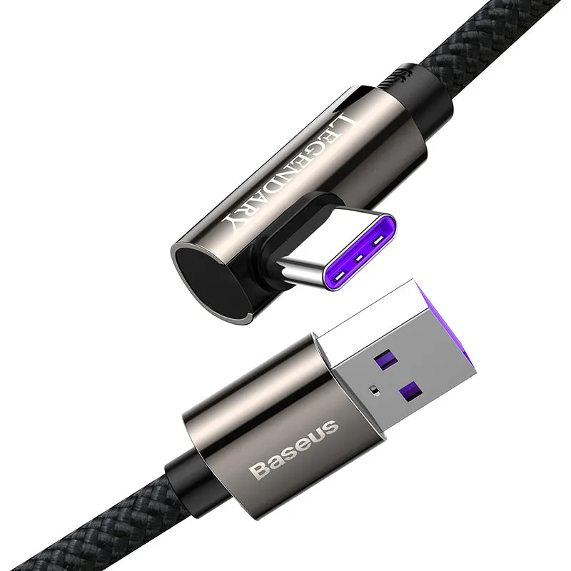 Baseus Legend Series Elbow Fast Charging Data Cable USB To Type-C 66W (CATCS-B01)