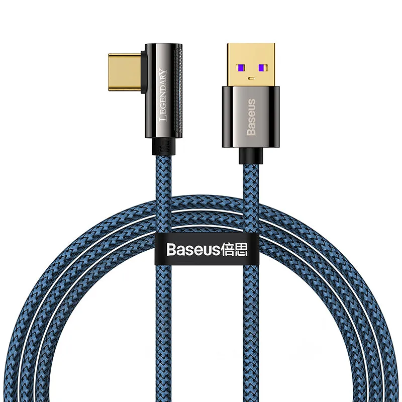 Baseus Legend Series Elbow Fast Charging Data Cable USB To Type-C 66W (CATCS-B01)