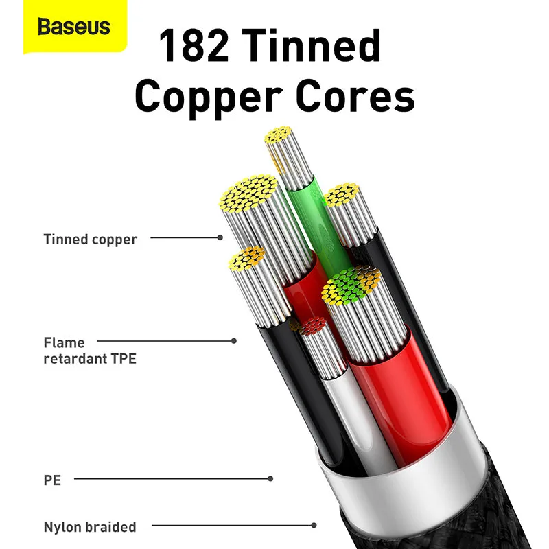 Baseus Legend Series Elbow Fast Charging Data Cable USB To Type-C 66W (CATCS-B01)