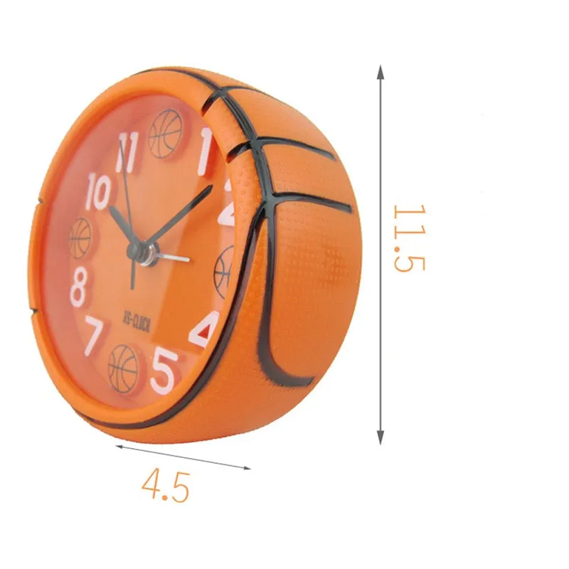 Basketball Football Alarm Clock Desktop Shape Sport Fashion Creative Table Clock 3D Stereo Bedroom Birthday Gift Digital Clock