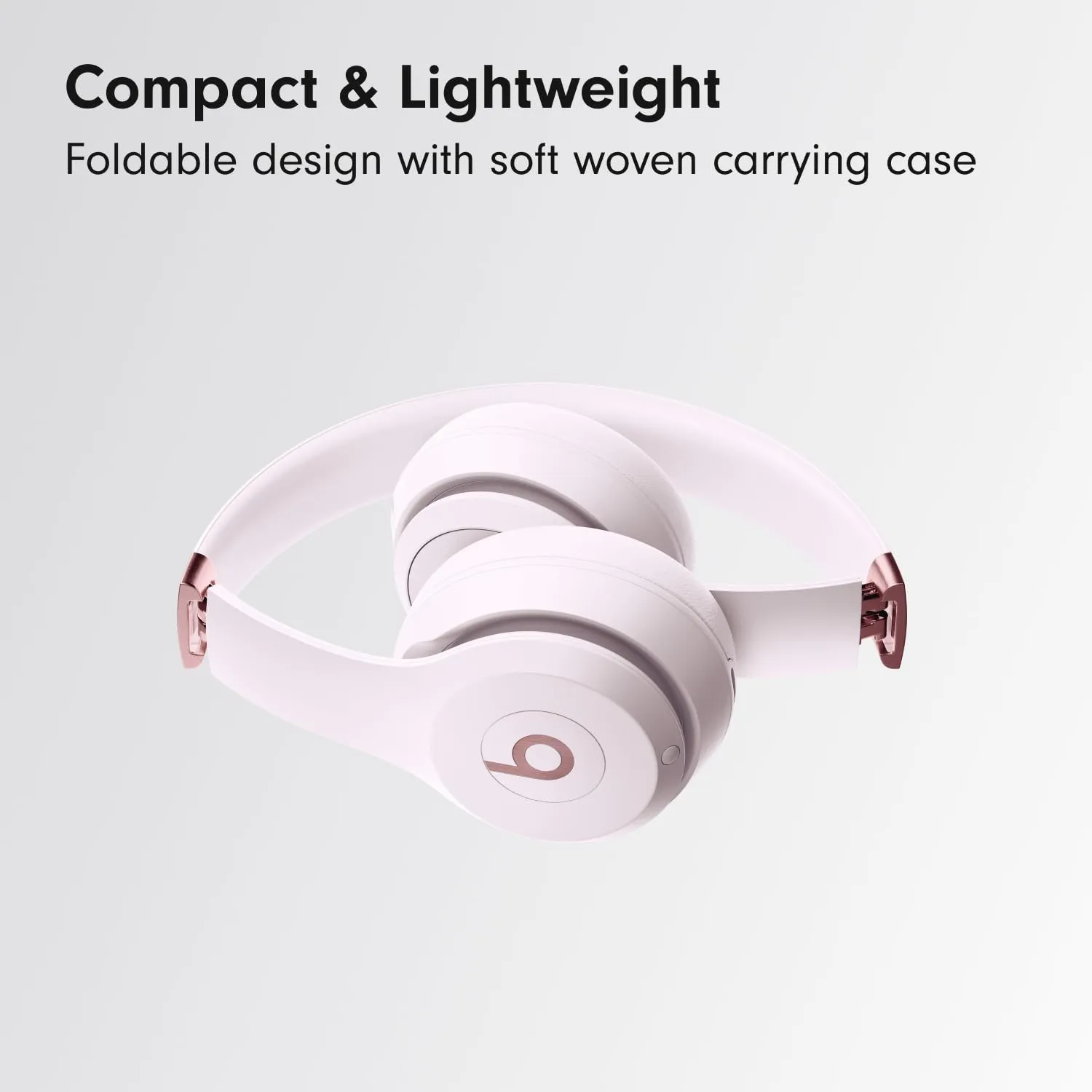 Beats Solo 4 - Wireless Bluetooth On-Ear Headphones, Apple & Android Compatible, Up to 50 Hours of Battery Life - Cloud Pink