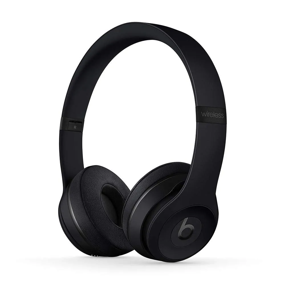 Beats Solo3 Wireless On-Ear Headphones - Apple W1 Headphone Chip, Class 1 Bluetooth, 40 Hours of Listening Time, Built-in Microphone - Black