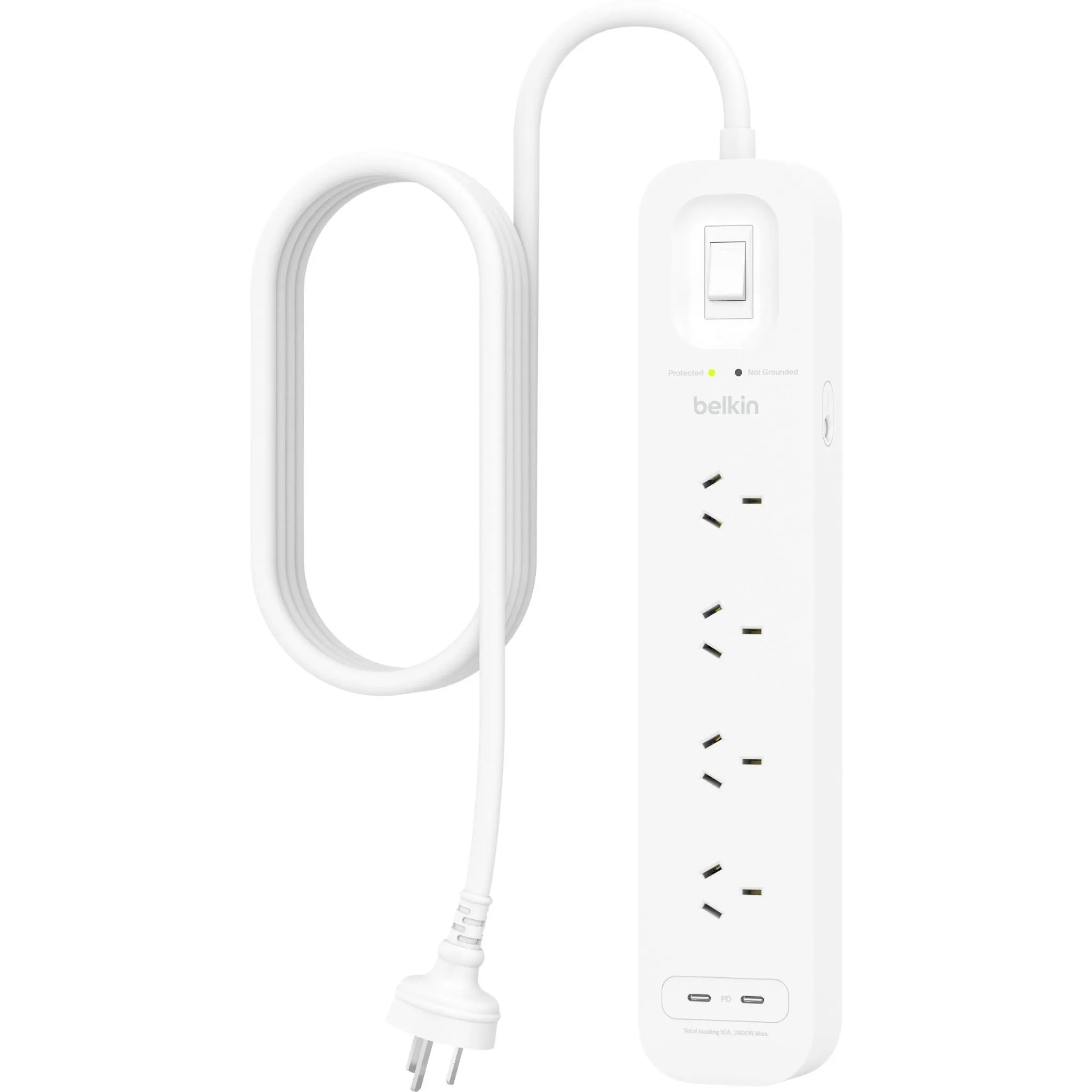 Belkin Connect 4-Outlet Surge Protector with Dual USB-C 30W