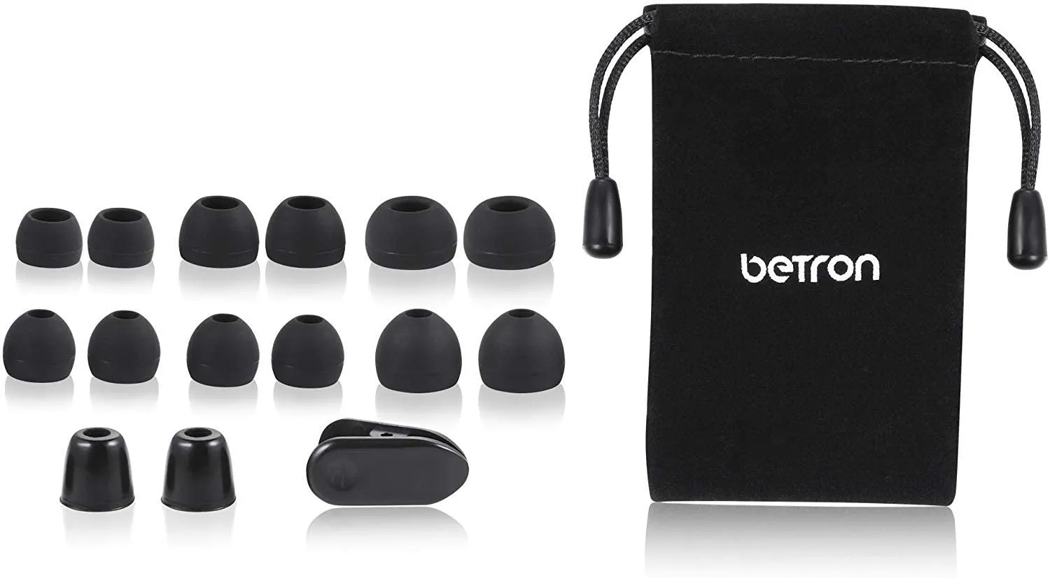 Betron B650 Earphones Noise Isolating Earbuds Heavy Deep Bass Headphones Microphone Volume Control