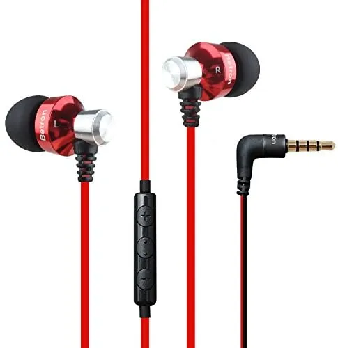 Betron DC950HI Earphone Micrphone Remote Control Powerful Bass Noise Isolating Replaceable Earbuds