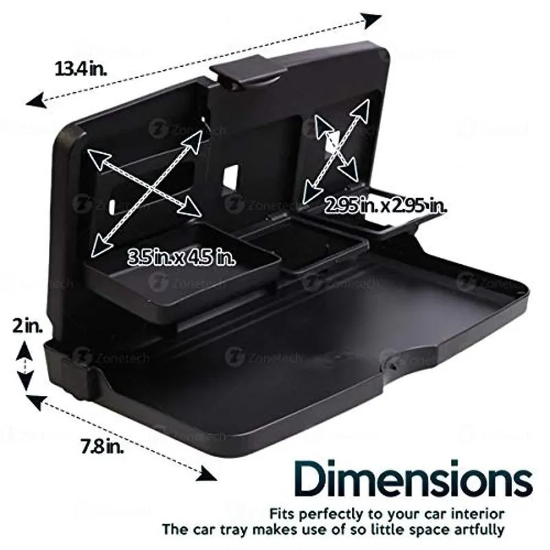 Black Car Food Snack Tray Drink Meal Tray for Car