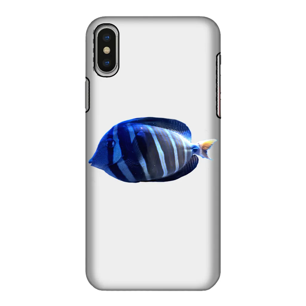 Blue Striped Fish Fully Printed Tough Phone Case